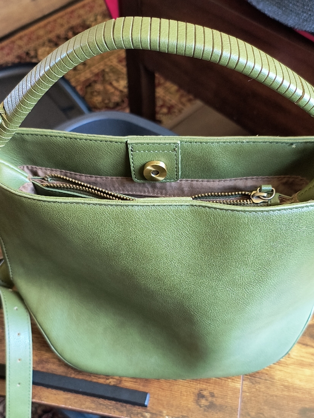 Green Women’s Shoulder Bag - Classic Carryall